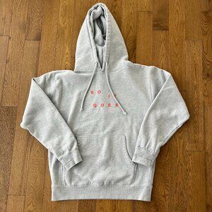 Mac Miller Swimming Hoodie So It Goes Lyric Gray Pullover Merch Size S